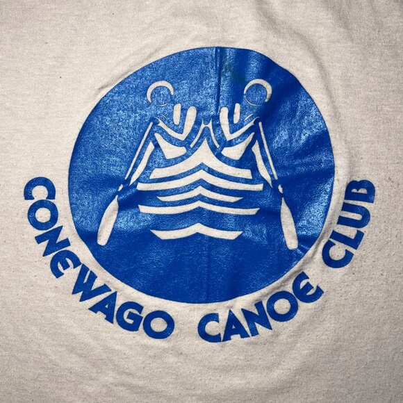 Vintage 70s Canoe Club T-Shirt Conewago Single Stitch USA Made Small - Picture 4 of 8